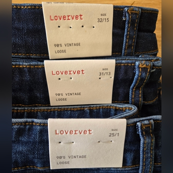 90'S VINTAGE SUPER HIGH RISE LOOSE JEANS Dark wash - Picture 7 of 7